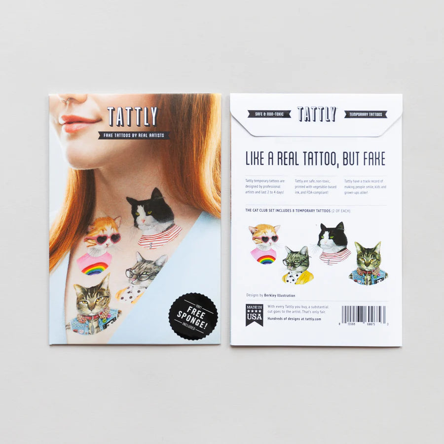 Cat Club Tattoo Set