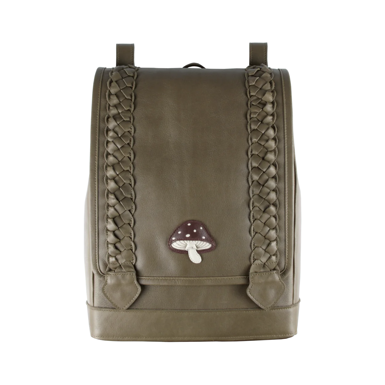 Hikey School Bag | Toadstool Army Leather