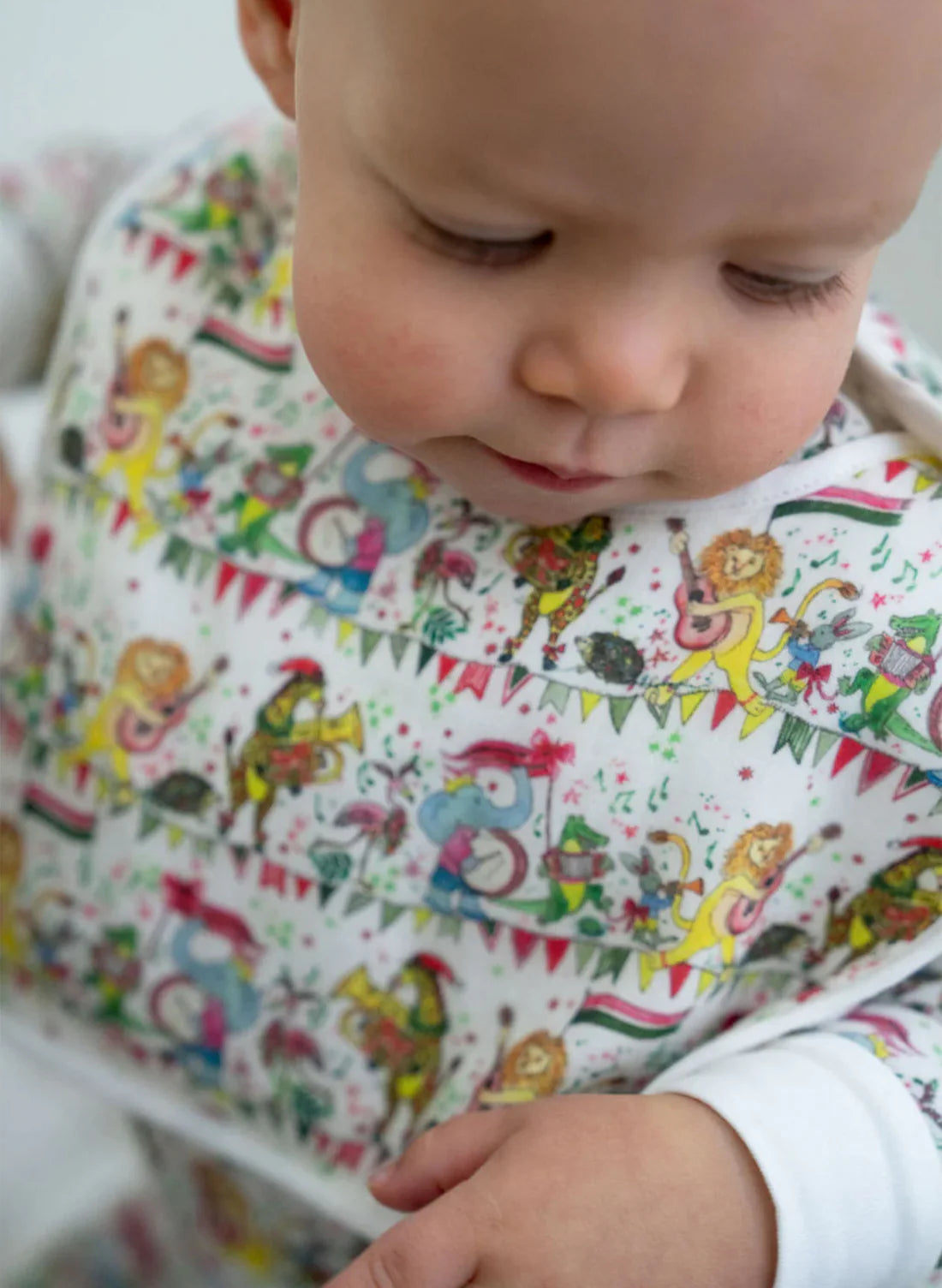 Musical Jubilee Bib - White