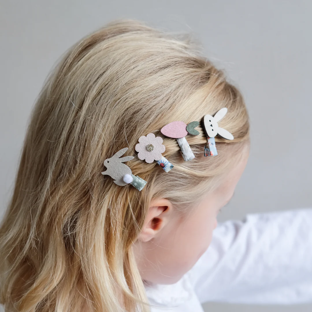 Bunny & Flower Clips