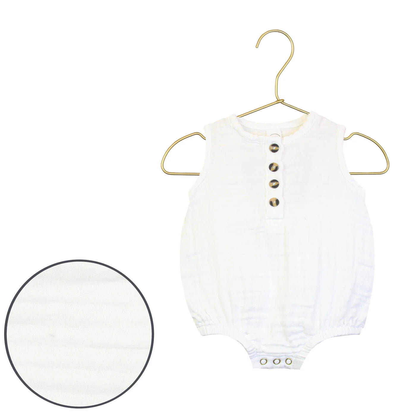Cloud Muslin Bubble Romper