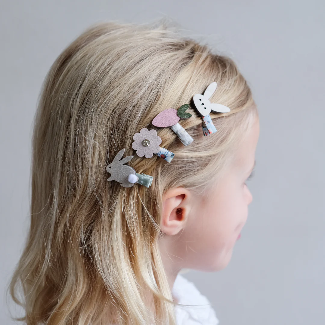 Bunny & Flower Clips