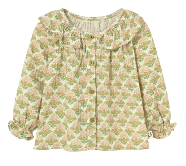 Blouse Iris - Baby Girl Floral Cotton Gauze Blouse